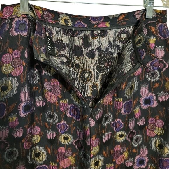 Yeohlee New York Vintage Gorgeous Silk Blend Floral Pencil Skirt, Size 8 - Picture 3 of 11